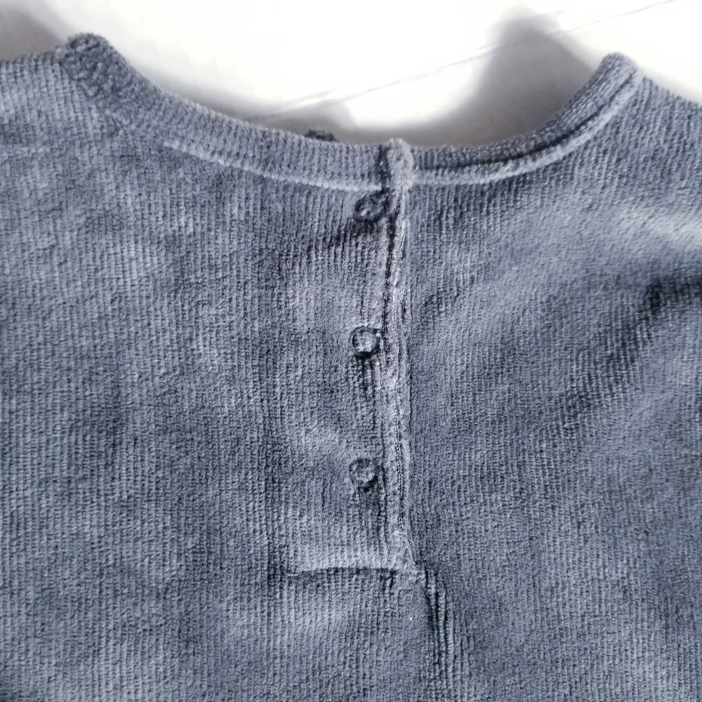 NWT MODERN MOMENTS GERBER SOFT CORDUROY OUTFIT DARK GRAY SIZE 12 MONTHS